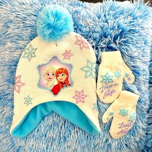 Girls Winter Hat and Gloves Set